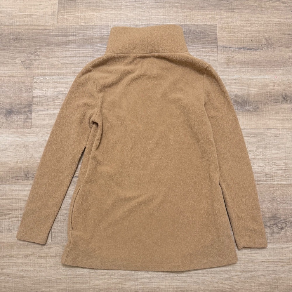 Dudley Stephens Cobble Hill Fleece Turtleneck Camel Tan Small Pullover Sweater - Picture 6 of 7